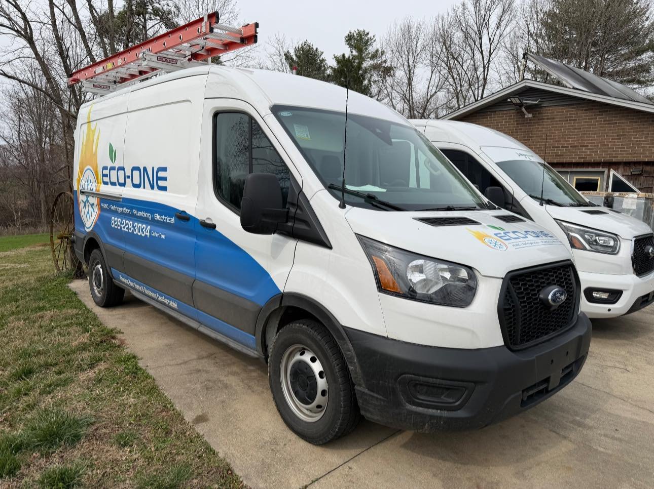 Eco-One service vans ready to serve local homes and businesses